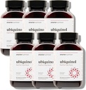 SMARTERNUTRITION Ubiquinol 100mg + Natural Plant-Based Complete Omega 3 6 9 - Clinically Studied Ahiflower® Oil - Ultra Absorption CoQ10 per il supporto cardiaco - Non-GMO - 360 Softgels[180-Day Supply]