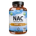 NaturaLife Labs N-Acetyl-L-Cysteine (NAC) 1600 mg – 100 capsule, Non OGM & Gluten-Free