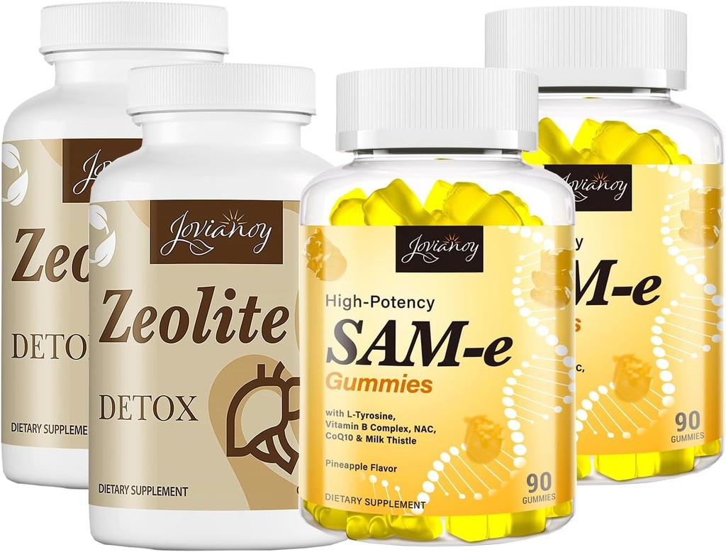 Zeolite Detox Capsule(2 Pack) + SAM-e Gummies(2 Pack)