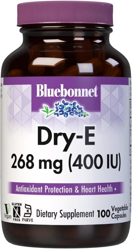 BlueBonnet Dry E-400 IU capsule vegetali, 100 conte