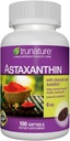 Trunatur Generico Astaxanthin 6 mg. - Migliora l'elasticità della pelle, l'umidità, la texture e il tono - 100 Softgels