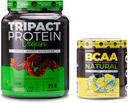 Nutrologia TRIPACT Vegan Protein Powder, per Vegan Protein Shakes, Burro di arachidi al cioccolato (20 Serve) BCAA naturale, Polvere BCAA a base vegetale, Limonata Flavor (30 Serve)