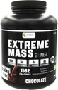 Extreme Mass Weight Gainer Muscle Builder, 10 lb (4.54 kg) con Meno Zucchero per Allenamento Intenso Realizzato in alta Calorie Proteine del siero di latte fortificate (Chocolate)