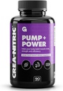 Gains in Bulk Crea-Nitric, Creatina Nitrate Pre Supplemento di allenamento, Nitric Oxide Support, Gluten Free, promuove la forza muscolare, pompa e non standard di energia, integratori per uomini e donne, 90 capsule