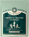 Vital Source Nutrition - Premium Creatine Gummies - Muscle Growth, Recovery & Energy Support - 5g Creatine Monohydrate - Vegan, Gluten-Free & Halal - Wild Strawberry - 120 Gummies - 30 Serve