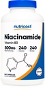 Nutricost Niacinamide (Vitamina B3) 500mg, 240 Capsule - Non OGM, Gluten Free, Flush Free Vitamin B3
