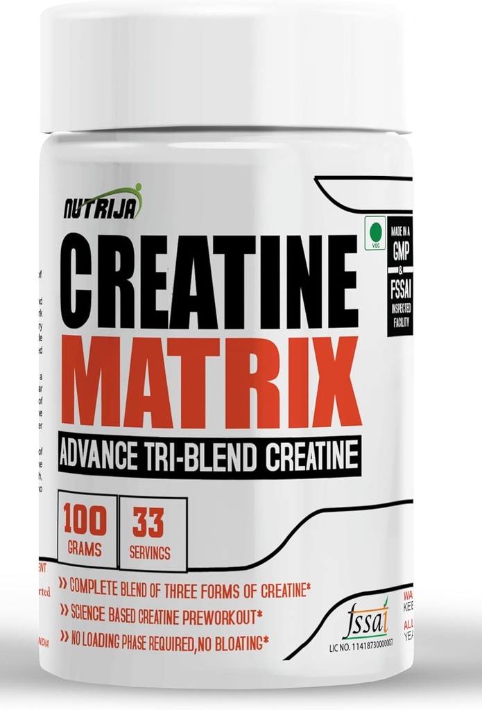 CREATINE MatrixTM - Miscela completa di Creatina HCL, Creatina Nitrato e Magnesio Chelato - 100 Grammi (Pineapple)