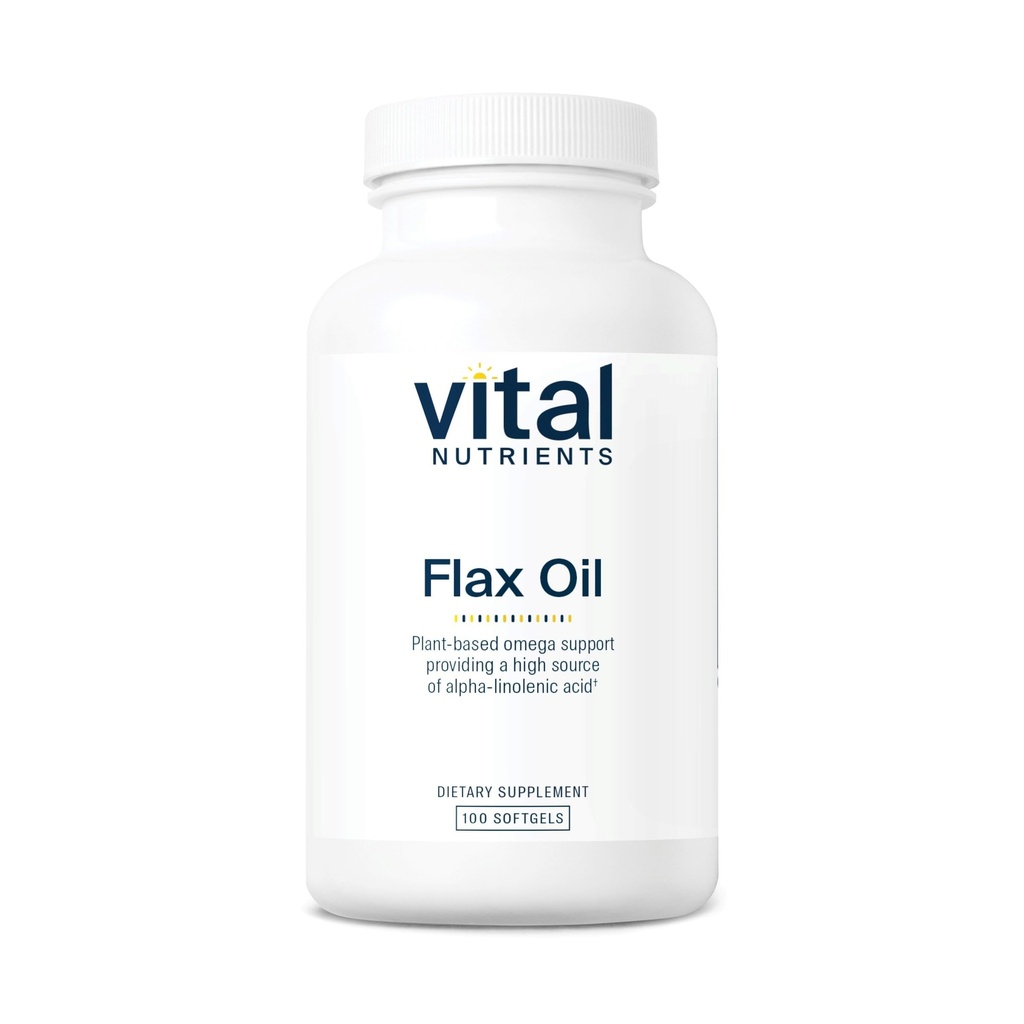Olio di semi di lino vitale 3000mg | Olio di lino pressato a freddo con alta concentrazione di ALA per la salute del cuore* | Gluten, latticini e soia Free | Non-GMO | 100 Softgels