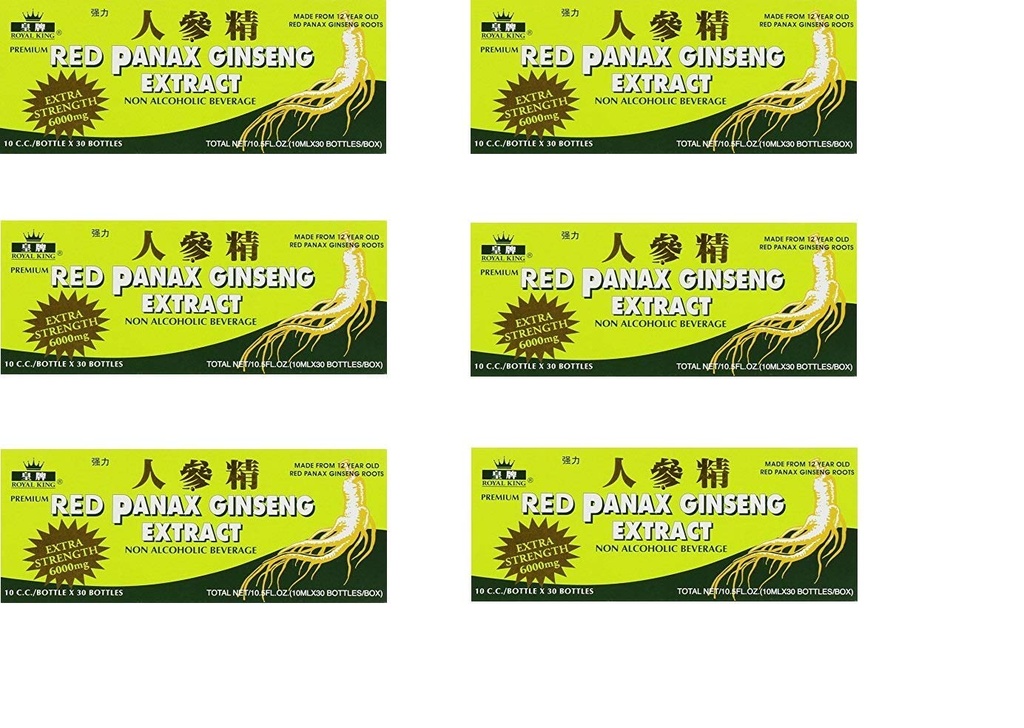 Royal King Red Panax Ginseng 30/10 6000mg (6 scatole)