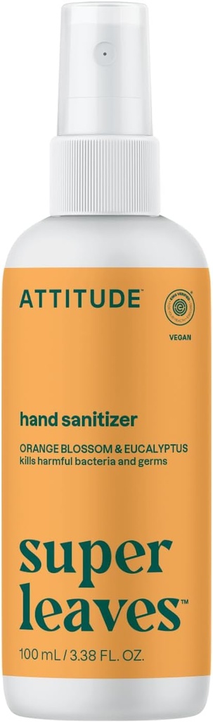 Spruzzo per adulti e bambini, EWG verificato, uccide batteri e germi, Vegan, arancione Blossom & Eucalyptus, 3.38 Fl Oz (bottiglia di cucina)