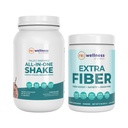 Reignite Wellness di JJ Virgin Chocolate Paleo All-in-One Shake e Extra Fiber Powder Supplement