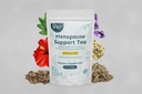 Tè di sostegno di menopausa | Rilievo di raffreddamento per flash caldi, gite notturne, mood Swings, sonno riposante | Con Cohosh nero, Clover rosso, salvia | 100% organico | Sapore di menta di Hibiscus | 30 sacchetti di tè