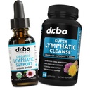 Integratori di drenaggio linfatico Gocce & Pillole - Supporto linfatico organico Liquid Drops Cleanse Capsule con Echinacea, Ginger, Dandelion, Red Root Supplement Lymph Node Detox Cleanse System Drainage
