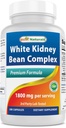 Best Naturals White Kidney Bean Complex 1800 mg Per Serving- 180 capsule. Non OGM e Gluten Free