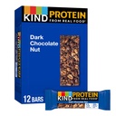 KIND Protein Snack Bar, Nuda di Cioccolato Oscuro, Spuntini sani, Senza glutine, Proteine 12g, 12 Conte