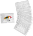 Sacchetti di sacchetto del pedaggio - (Pack of 100) 4' x 2.75" - 3 Mil BPA-Free, Poly Bag Monouso Zipper Pills Baggies, Daily AM PM Pouches di stoccaggio dell'organizzatore di medicina di viaggio, Best Clear riutilizzabile con le etichette di scrittura