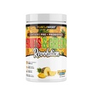 Musclesport Fruits & Greens - Frutta, Verdura e Antiossidante Supplemento, Compreso erba di grano e Spirulina, Aggiunto Fibra e Probiotici - 30 Serve (Pineapple Splash)