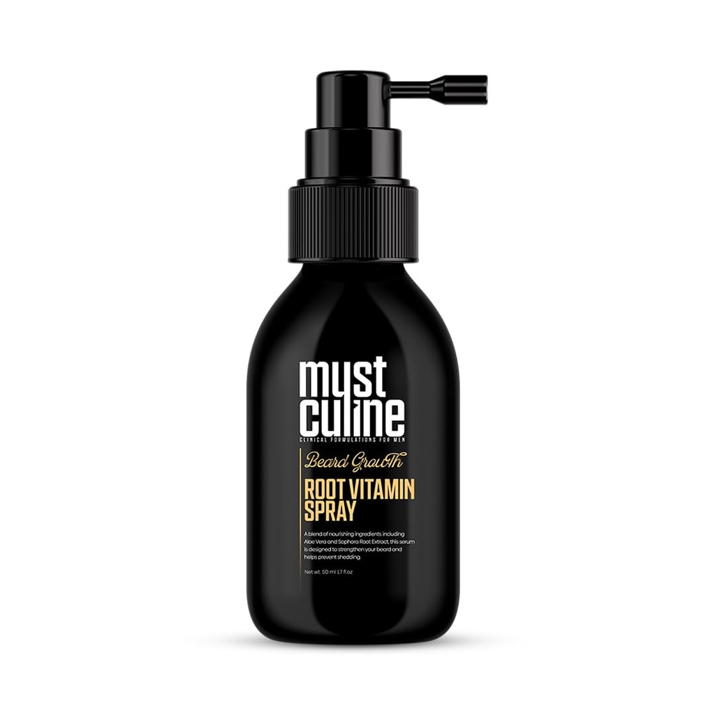 Spruzzo di vitamina della radice del cuscinetto, 1,7 Fl Oz, non profumato, Supporta la crescita e il rafforzamento, Fuller, Thicker, Bushy Beards, Adulti, Prodotti degli uomini