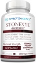 Approved Science Stonexyl - Supporto di erbe per le pietre renali - 60 capsule - Chanca Piedra - Alto assorbimento -1 Mese di alimentazione - Vegan