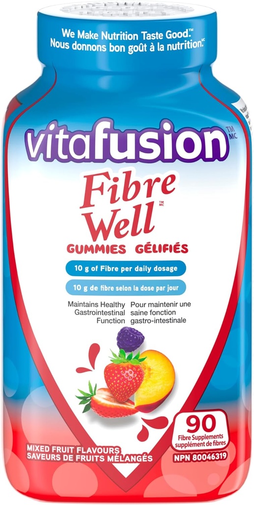 Vitafusion Fibre Bene Fibre Integratore Gummies, 90 Gummies