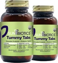 SUNBIOTICS Tummy Tabelle - Chewable Probiotic e Prebiotici con 18 miliardi di CFU di 4 Strains Probiotici per Buona Gut Flora, Immune System, & Balanced Microbiome - Vanilla, (Pack of 2)