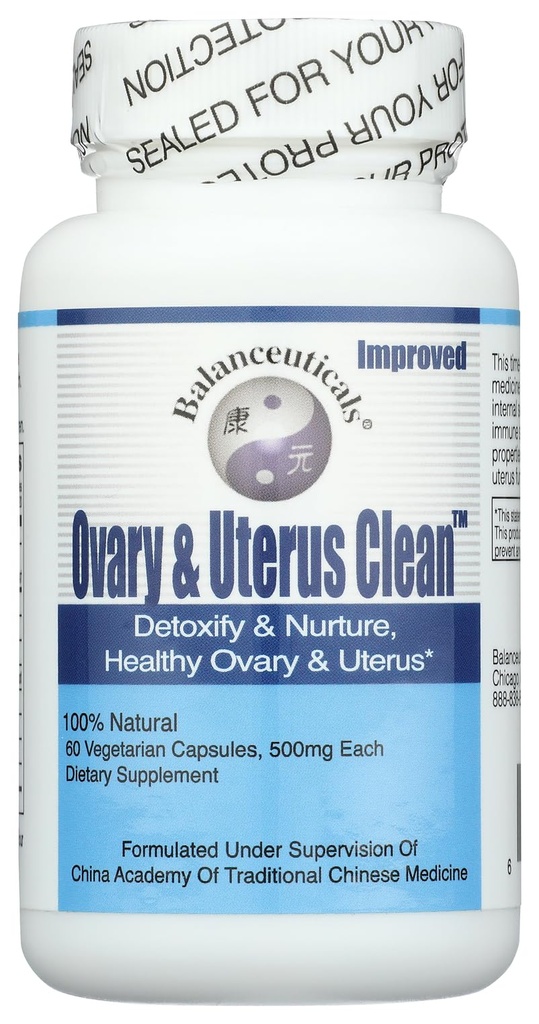 Ovary & Uterus Clean, 500 mg di integratori alimentari, bottiglia di 60 paesi