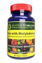 Ferro con Molibdeno - Supporto Immune e Stress, Salute ANTIOXIDANT, Assiste con Crescita Cellulare - 100% Biologico - Compresse Vegane (60ct)