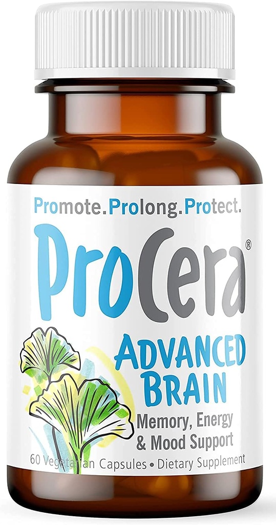 Procera Advanced Brain - Fast Acting - Ingredienti Supportati da 100+ Studi - Migliorare la Memoria, Richiamo - Concentrazione - Clears Fog - Clarity Mentale - Slows Cognitive Decline - 60 Count