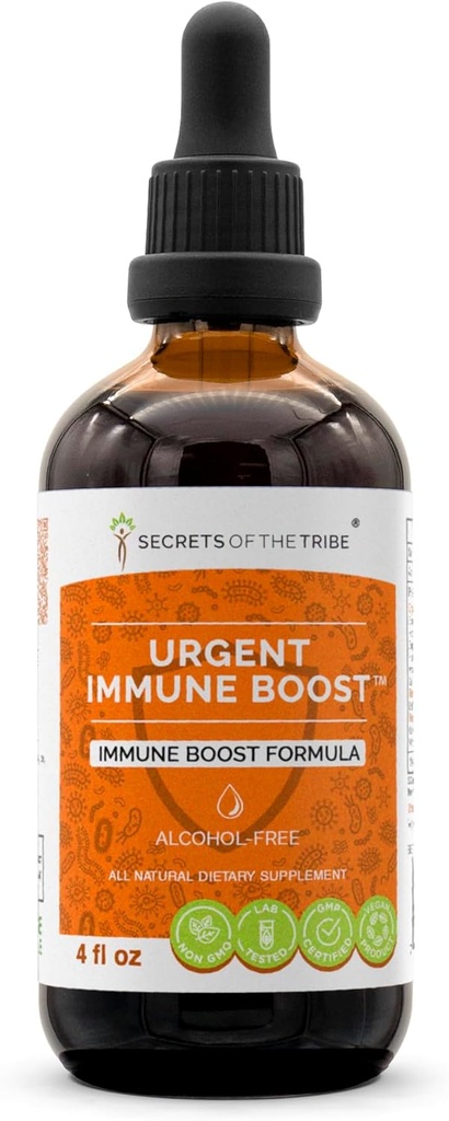 Estratto senza alcool, tintura, Glycerite Elder, Echinacea, Honeysuckle, Ginger, Horseradish, OSHA, Andrographis, Aglio, Wild Indigo. Formula di potenziamento immunitario (4 FL OZ)