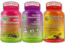 Immune a base vegetale, Bone & Energy Support Bundle – Quercetin con Bromelain, Vitamina C & Zinc + Magnesio Calcium con D3, K2 & Turmeric + Multivitamina femminile con Ferro e Superfici Organici