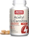 Jarrow Formulas Acetyl L-Carnitine Capsule - 500 mg - 60 Conte - Per la salute del cervello e il metabolismo acido grasso - Capsule vegetali - Non-OGM - Gluten Free