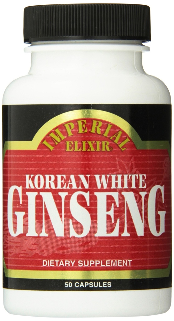 Imperial Elixir Coreano Bianco Ginseng, 500 Mg, 50 Conte