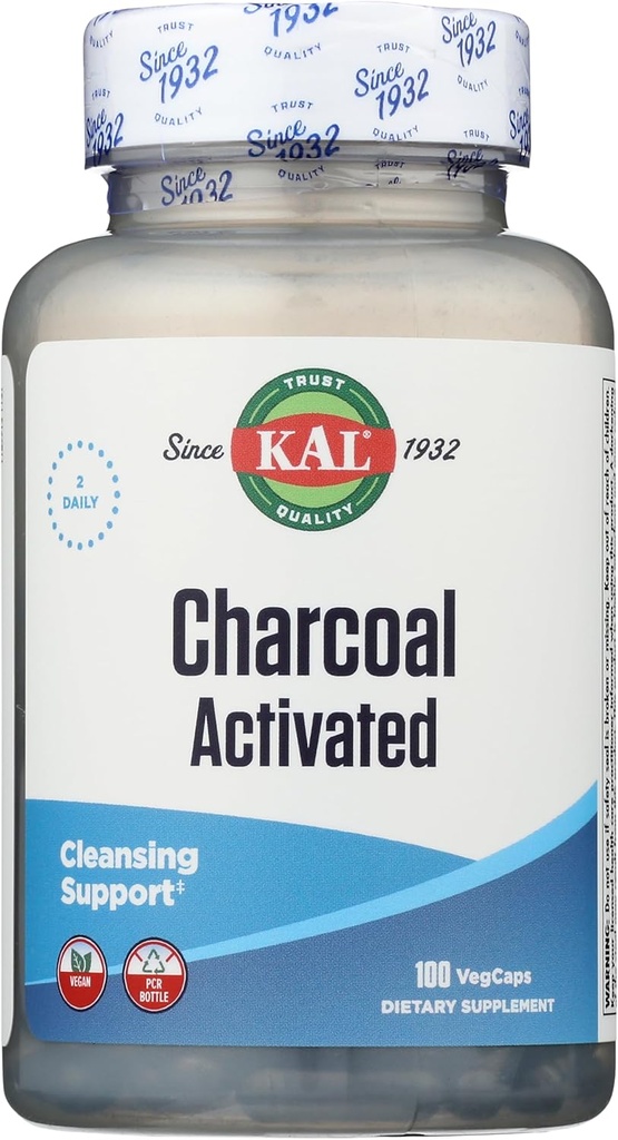 KAL Charcoal, 280 mg, 100 capsule