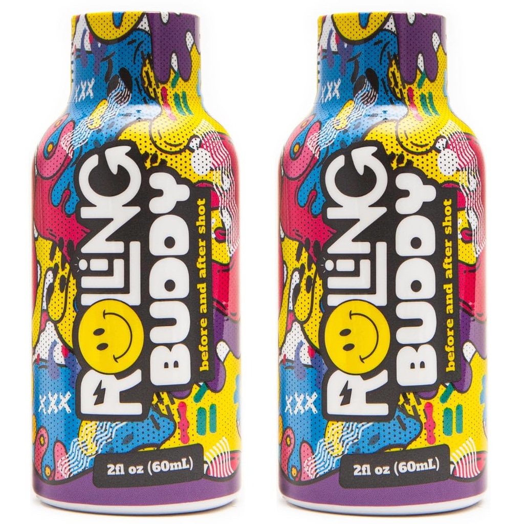 Pre e Post Rave Recovery Shot - Rave Safely, No 5HTP, Jaw Clench Relief, Vitamine essenziali per il cervello e la protezione del corpo prima e dopo Rave Antiossidante Shot 2-Pack (1)