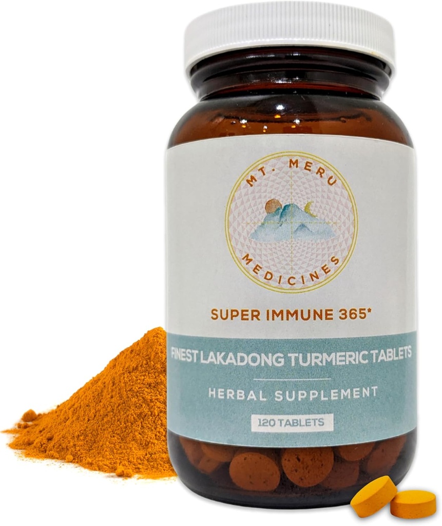 Tavolino currico Supplemento - con alta curcumina Lakadong currico arricchito con Black-Pepper - Cuore sano, & sistema immunitario sano - 120 compresse vegane