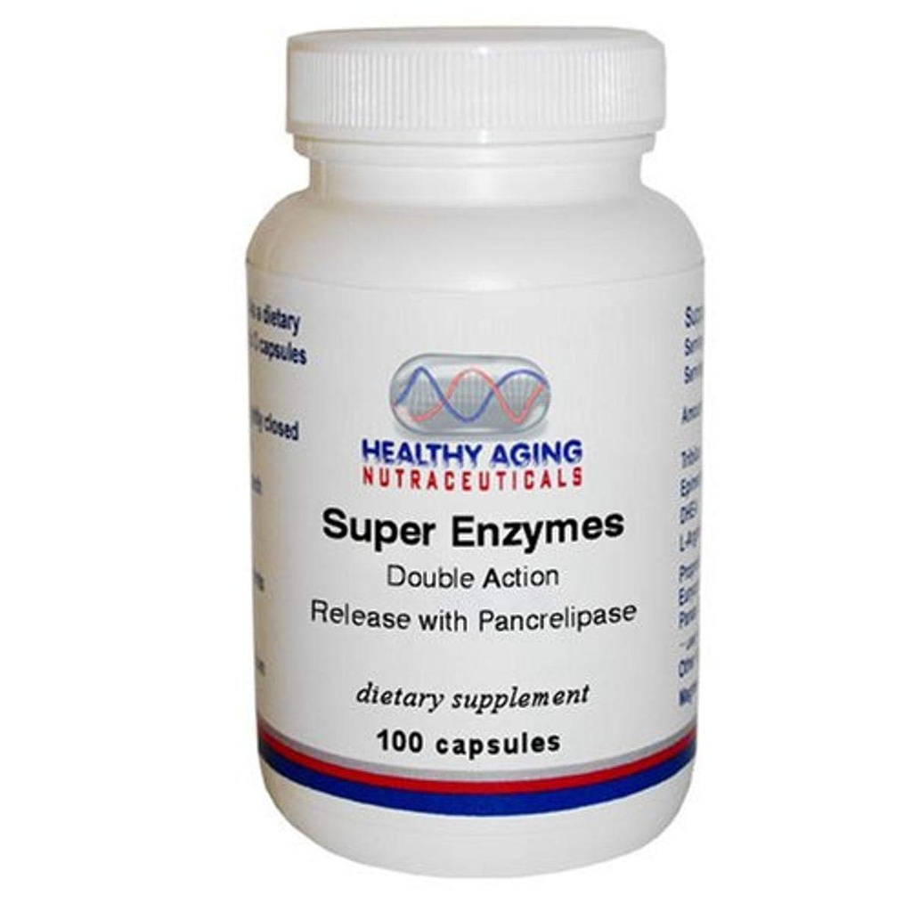 Super enzimi doppio rilascio azione con Pancrelipase 100 capsule