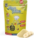 Nana Flakes 100% naturale Banana Polvere, supporto digestivo - Fonte di Potassium & Fiber - Sostituto per uova, burro o olio in cottura (2LB Bag)