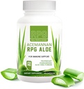 RPG Acemannan Aloe Vera Capsule - Aloevera Integratore alimentare con Immune e Gut Support Aloe Vera Powder Capsule - 60 pillole (250 MG)