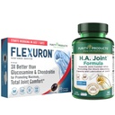 Prodotti di purezza Formula Joint Flexuron + H.A. Joint Flexuron (olio secco, acido ialuronico a basso peso molecolare, astaxantina) - Joint HA (BioCell Collagen, Boswellia Serrata, Quercetin, H.A. + More)