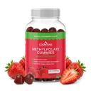 CogniTune Methylfolate Gummies - Facile da prendere ad alta potenza L-metilfolato, Folate supplemento per il cervello, la salute del cuore e l'immunità, Delicious Strawberry Flavor, Non-GMO, Vegan, senza glutine
