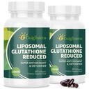 oumebiu Liposomal Glutathione 2000 MG, 10x Migliore Assorbimento, Glutathione Supplemento con Acido Ialuronico+Collagen Peptide+Resveratrolo, Potente Antiossidante, Salute, Salute Immune, 120 Conte