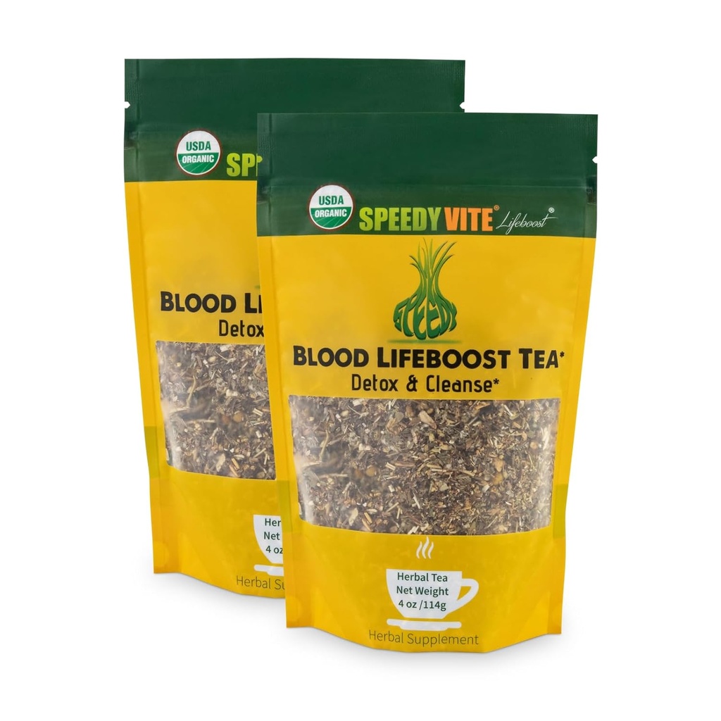 Detergente di sangue LifeBoost Tea Organic –Cleanses & Supports Rimozione naturale dei prodotti chimici di rifiuti di eccesso dalla camomilla.. Integratore di erbe