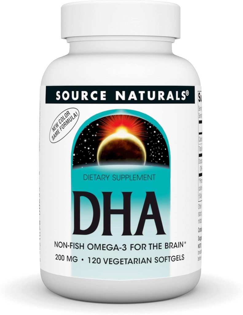 Fonte Naturals DHA, Neuromins 200 mg Non-Fish Omega-3 per il cervello