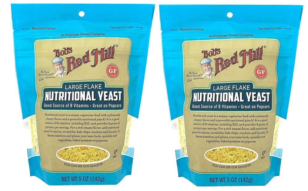 Bob’s Red Mill Large Flake Nutritional Yeast 5 Ounce (Pack of 2) Vegan Parm Cheese Sostituzione