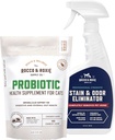 Rocco & Roxie Cat Probiotici Integratori & Stain & Odor Eliminatore Bundle