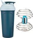 IdraCup Power Shaker w/Weighted Whisk, 28oz - Più veloce miscelazione, meno Shaking richiesto, Clump-Free Protein Shakes, Shaker Cup (Polypropilene, Blu)