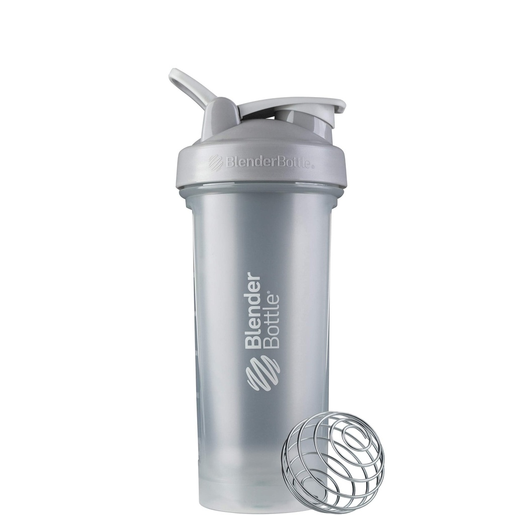 BlenderBottle Classic V2 Shaker Bottiglia perfetta per scuotere proteiche e pre allenamento, 28 once, Pebble Grey