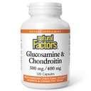 Fattori naturali, Glucosamina & Chondroitin, Supporta giunti sani e tessuti connettivi, 120 capsule