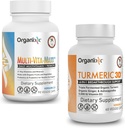 Curcumina curcuma curcuma (60 capsule vegetariane) & Multi-Vita-Maxx Whole Food Multivitamin(90 capsule di gel)