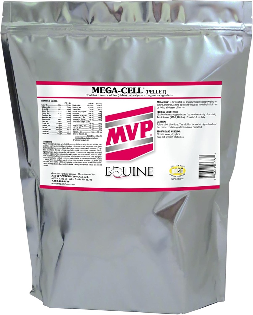 Mega-Cell (10lb) Equilibrato vitamina & supporto minerale per cavalli